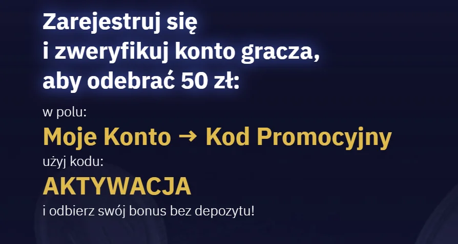 Instrukcja aktywacji kodu AKTYWACJA (Total Casino).